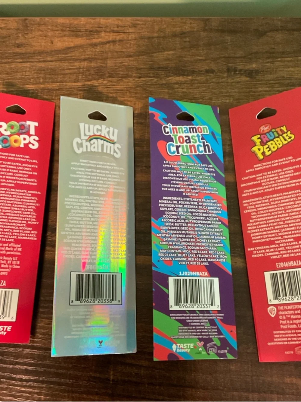 Cereal Flavored Lip Oil Gloss 4 pack new